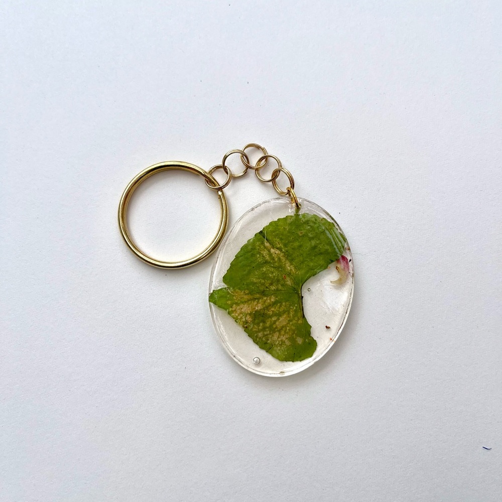 Handmade floral keychain